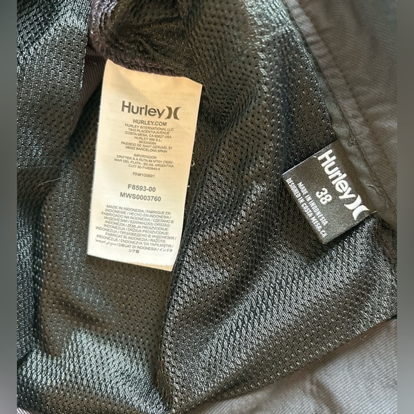 Hurley Nike Dri Fit Chino Golf Stretch Casual Shorts Men’s Size 38” Black 8” Ins - Picture 10 of 10